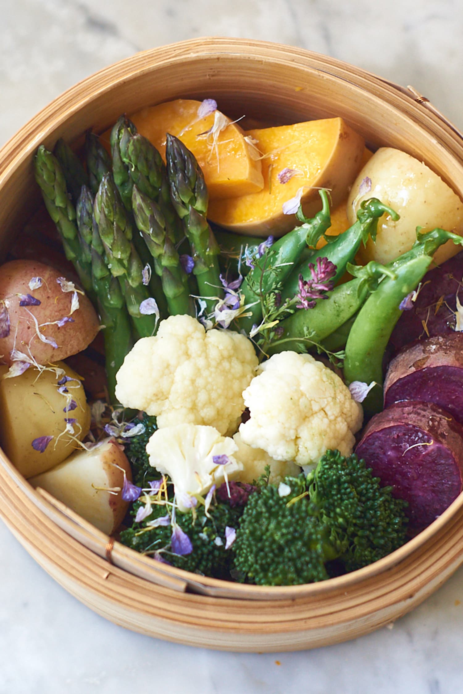 Add Steamed Vegetables